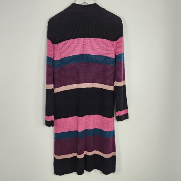 NWT TORRID Multi Stripe Women's Size 0 (12/L) Long Sleeve Knit Sweater Dress - Picture 12 of 13